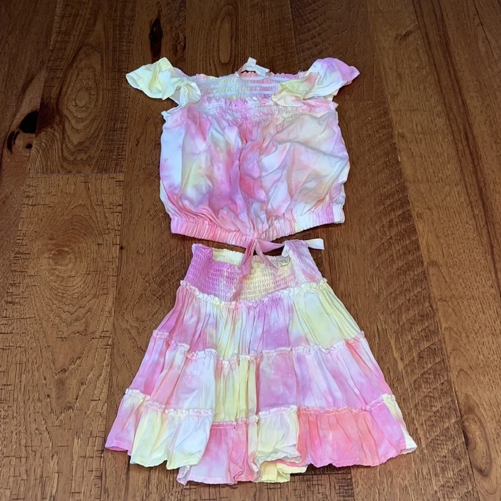 Vintage Havana Girl’s Pink and Yellow Matching Set Size S